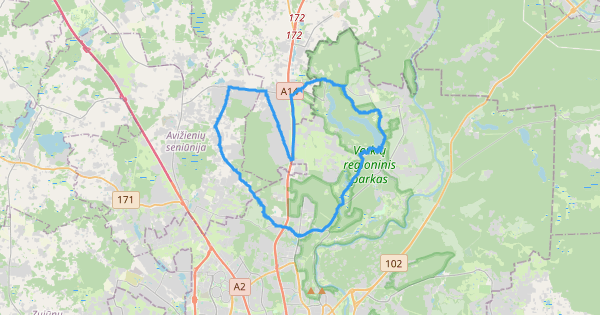 Žalieji ežerai - Riešė - Lindiniškės